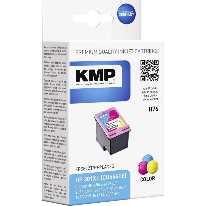 KMP cartridge HP CH564EE Nr.301XL color 350 pages H76 full