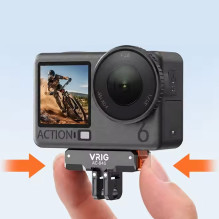 Veiksmo kameros tvirtinimo adapteris - VRIG AC-84S, skirtas DJI Osmo Action 3, 4, 5, 6, Nano