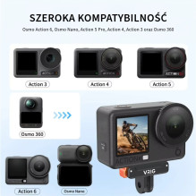 Veiksmo kameros tvirtinimo adapteris - VRIG AC-92 magnetinis tvirtinimo adapteris, skirtas DJI Osmo Action 3, 4, 5, 6 ir Veiksmo kameros tvirtinimo adapteris - VRIG AC-92 magnetinis tvirtinimo adapteris, skirtas DJI Osmo Action 3, 4, 5, 6 ir