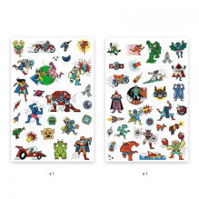 Set for tattoos Djeco Superheroes DJ09614 Set for tattoos Djeco Superheroes DJ09614