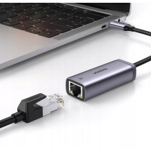 USB adapteris - UGREEN USB-C Gigabit Ethernet adapteris pilkas