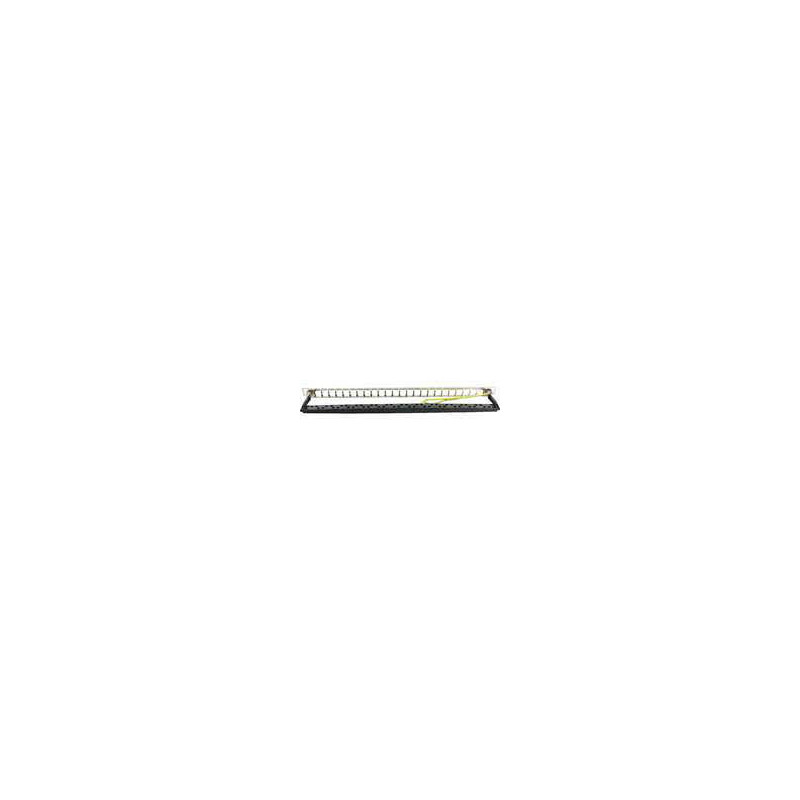 Patch panel 19" 0.5U Excel 100-041 (24 ports, UTP, 5 / 6 / 6A cat.)