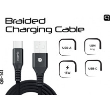Quick QB-141 Braided USB / USB-С 1.5m Quick QB-141 Braided USB / USB-С 1.5m