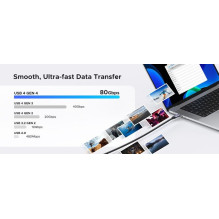 USB kabelis Ugreen L706 USB-C USB4 240W 80Gbit / s 16K@60Hz Thunderbolt 4 1.0m juodas (65383) USB kabelis Ugreen L706 USB-C USB4 240W 80Gbit / s 16K@60Hz Thunderbolt 4 1.0m juodas (65383)