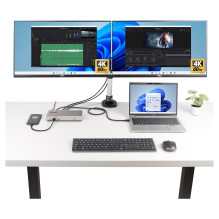 StarTech.com 150UE-USB4DOCKTRIPLE nešiojamojo kompiuterio dokas / prievado replikatorius