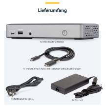 StarTech.com 150UE-USB4DOCKTRIPLE nešiojamojo kompiuterio dokas / prievado replikatorius