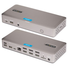StarTech.com 150UE-USB4DOCKTRIPLE nešiojamojo kompiuterio dokas / prievado replikatorius