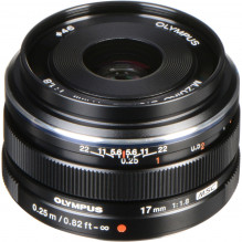 Olympus M.ZUIKO DIGITAL 17mm F1.8 (Black)