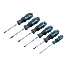 Schraubendreher-Set E-10528, 6-teilig (schwarz / blau, Ergonomisch, gummierter Handgriff) Schraubendreher-Set E-10528, 6-teilig (schwarz / blau, Ergonomisch, gummierter Handgriff)