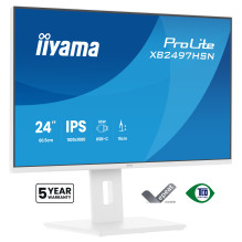 60,5 cm (23,8 colio) 1920 x 1080 pikselių iiyama XB2497HSN-W1 16:9 „Full HD“ IPS 1 ms 100 Hz „DisplayPort“ HDMI USB šako