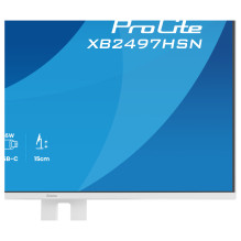 60,5 cm (23,8 colio) 1920 x 1080 pikselių iiyama XB2497HSN-W1 16:9 „Full HD“ IPS 1 ms 100 Hz „DisplayPort“ HDMI USB šako