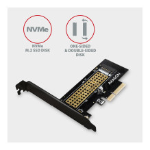 PCEM2-N PCIe-3.0-x4-Adapter, 1x M.2-NVMe-SSD, bis 2280 - passive Kühlung PCEM2-N PCIe-3.0-x4-Adapter, 1x M.2-NVMe-SSD, bis 2280 - passive Kühlung