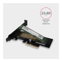 PCEM2-N PCIe-3.0-x4-Adapter, 1x M.2-NVMe-SSD, bis 2280 - passive Kühlung PCEM2-N PCIe-3.0-x4-Adapter, 1x M.2-NVMe-SSD, bis 2280 - passive Kühlung