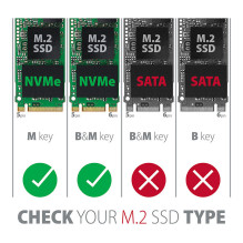 PCEM2-N PCIe-3.0-x4-Adapter, 1x M.2-NVMe-SSD, bis 2280 - passive Kühlung PCEM2-N PCIe-3.0-x4-Adapter, 1x M.2-NVMe-SSD, bis 2280 - passive Kühlung