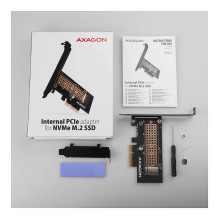 PCEM2-N PCIe-3.0-x4-Adapter, 1x M.2-NVMe-SSD, bis 2280 - passive Kühlung PCEM2-N PCIe-3.0-x4-Adapter, 1x M.2-NVMe-SSD, bis 2280 - passive Kühlung