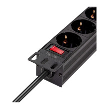 Logilink Steckdosenleiste 4-fach mit Schalter,10"(1HE),2m Logilink Steckdosenleiste 4-fach mit Schalter,10"(1HE),2m