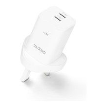 N Dicota 2-port GaN sieninis įkroviklis ( 45W ) JK, baltas N Dicota 2-port GaN sieninis įkroviklis ( 45W ) JK, baltas