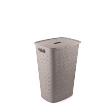 Skalbinių dėžė Curver Softex, 56 l, pilka, 42 cm x 31.6 cm Skalbinių dėžė Curver Softex, 56 l, pilka, 42 cm x 31.6 cm