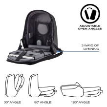XD DESIGN ANTI-THEFT BACKPACK BOBBY HERO REGULAR BLACK P / N: P705.291