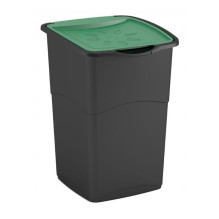 Koral refuse bin black / green 47l