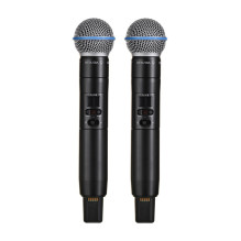 „Shure SLXD24DE / B58-G59“ – dviguba skaitmeninė belaidė sistema su dviem siųstuvais / rankiniais mikrofonais (470–514 M „Shure SLXD24DE / B58-G59“ – dviguba skaitmeninė belaidė sistema su dviem siųstuvais / rankiniais mikrofonais (470–514 M