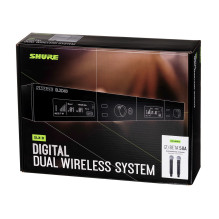 „Shure SLXD24DE / B58-G59“ – dviguba skaitmeninė belaidė sistema su dviem siųstuvais / rankiniais mikrofonais (470–514 M „Shure SLXD24DE / B58-G59“ – dviguba skaitmeninė belaidė sistema su dviem siųstuvais / rankiniais mikrofonais (470–514 M