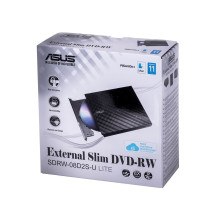 ASUS SDRW-08D2S-U Lite optinis diskų įrenginys DVD±RW Juodas ASUS SDRW-08D2S-U Lite optinis diskų įrenginys DVD±RW Juodas