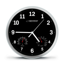 Esperanza EHC016K Mechanical wall clock Round Black Esperanza EHC016K Mechanical wall clock Round Black