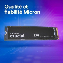 SSD disks Crucial P510 2TB M.2 2280 PCI-E x4 Gen5 NVMe (CT2000P510SSD8)