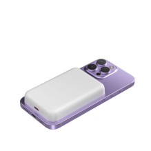 Wozinsky Wozinsky WRW349YWS 10000 mAh magnetinė išorinė baterija – balta