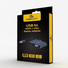 „Cablexpert“ USB ekrano adapteris A-USB3-HDMIVGA-01 0,15 m, USB 3.0 A tipo „Cablexpert“ USB ekrano adapteris A-USB3-HDMIVGA-01 0,15 m, USB 3.0 A tipo