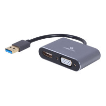 „Cablexpert“ USB ekrano adapteris A-USB3-HDMIVGA-01 0,15 m, USB 3.0 A tipo „Cablexpert“ USB ekrano adapteris A-USB3-HDMIVGA-01 0,15 m, USB 3.0 A tipo