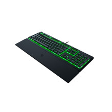 „Razer“ žaidimų klaviatūra „Ornata V3 X RGB LED“, JAV, laidinė, juoda, tyli membrana, skaitmeninė klaviatūra „Razer“ žaidimų klaviatūra „Ornata V3 X RGB LED“, JAV, laidinė, juoda, tyli membrana, skaitmeninė klaviatūra