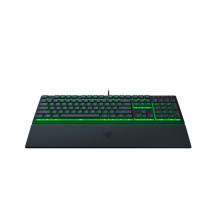 „Razer“ žaidimų klaviatūra „Ornata V3 X RGB LED“, JAV, laidinė, juoda, tyli membrana, skaitmeninė klaviatūra „Razer“ žaidimų klaviatūra „Ornata V3 X RGB LED“, JAV, laidinė, juoda, tyli membrana, skaitmeninė klaviatūra