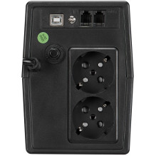FSP iFP600 Line-interactive UPS 600VA,360W,SCHUKO*2,12V / 7AH*1,LCD VERSION ,230V