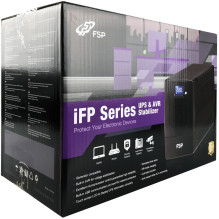 FSP iFP600 Line-interactive UPS 600VA,360W,SCHUKO*2,12V / 7AH*1,LCD VERSION ,230V