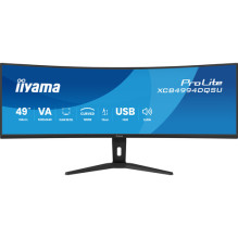 Iiyama ProLite XCB4994DQSU-B1 (124 cm (49 inch), black (matte), DQHD, VA, Curved, HDMI, DP, USB-C, USB hub, 120Hz panel) Iiyama ProLite XCB4994DQSU-B1 (124 cm (49 inch), black (matte), DQHD, VA, Curved, HDMI, DP, USB-C, USB hub, 120Hz panel)