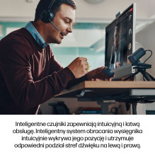 HP Poly Voyager Focus 2-M USB-CC ausinės su USB-C / A adapteriu, įkrovimo stovas HP Poly Voyager Focus 2-M USB-CC ausinės su USB-C / A adapteriu, įkrovimo stovas