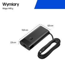 HP 140 W USB-C nešiojamojo kompiuterio įkroviklis HP 140 W USB-C nešiojamojo kompiuterio įkroviklis