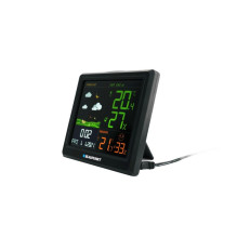 Oro Stotis - Blaupunkt WS25BK Vidaus / Išorės Temperatūros, Drėgmės, Prognozės, Juoda Oro Stotis - Blaupunkt WS25BK Vidaus / Išorės Temperatūros, Drėgmės, Prognozės, Juoda