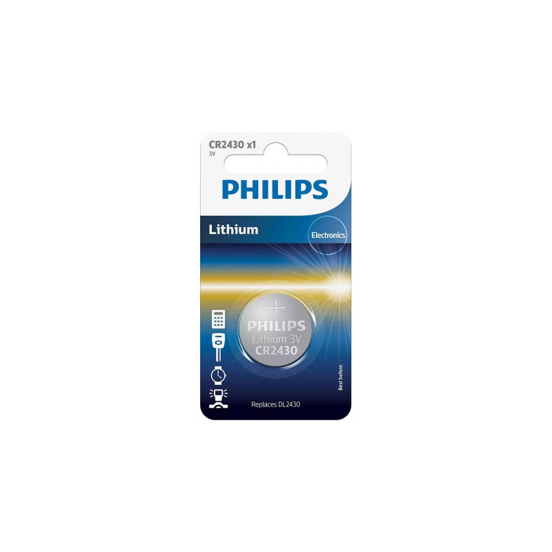 „Philips CR2430 / 00B Mini“ ličio jonų baterija / 1 vnt.