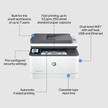 Daugiafunkcis spausdintuvas - HP LaserJet Pro MFP 3102fdw baltas Daugiafunkcis spausdintuvas - HP LaserJet Pro MFP 3102fdw baltas