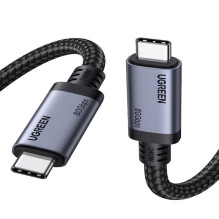 Ugreen Kabelis USB C male - USB C male USB4 240W 1m 40Gbps 16K@60Hz 80Gbps Thunderbolt 4 saderigs L706 UGREEN Ugreen Kabelis USB C male - USB C male USB4 240W 1m 40Gbps 16K@60Hz 80Gbps Thunderbolt 4 saderigs L706 UGREEN