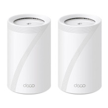 Tinklo Įranga - TP-LINK Deco BE65 Wi-Fi 7, 10 Gbps, 2.5 Gbps Prievadai Tinklo Įranga - TP-LINK Deco BE65 Wi-Fi 7, 10 Gbps, 2.5 Gbps Prievadai