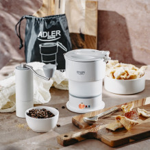 Silicone kettle ADLER AD 1377w White Silicone kettle ADLER AD 1377w White