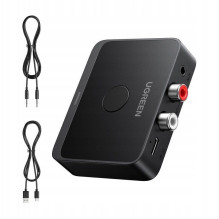 Ugreen Wireless Bluetooth 6.0 LDAC Hi-Res Audio Receiver with 3.5mm (AUX), 2xRCA Output Black