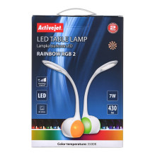 „Activejet AJE-RAINBOW“ RGB stalo LED lempa su RGB apšvietimo pagrindu „Activejet AJE-RAINBOW“ RGB stalo LED lempa su RGB apšvietimo pagrindu
