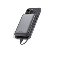 Išorinė baterija - KSIX Magnetic 10 000 mAh 22,5 W Pilka Išorinė baterija - KSIX Magnetic 10 000 mAh 22,5 W Pilka