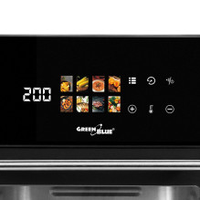 „GreenBlue AIR FRYER“ oro gruzdintuvė be aliejaus, 1800 W, 10 l talpa, 8 programos, priedai, laikmatis, GB950