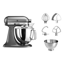 KitchenAid 5KSM175PSEMS Artisan food processor 300 W 4.8 L Silver KitchenAid 5KSM175PSEMS Artisan food processor 300 W 4.8 L Silver